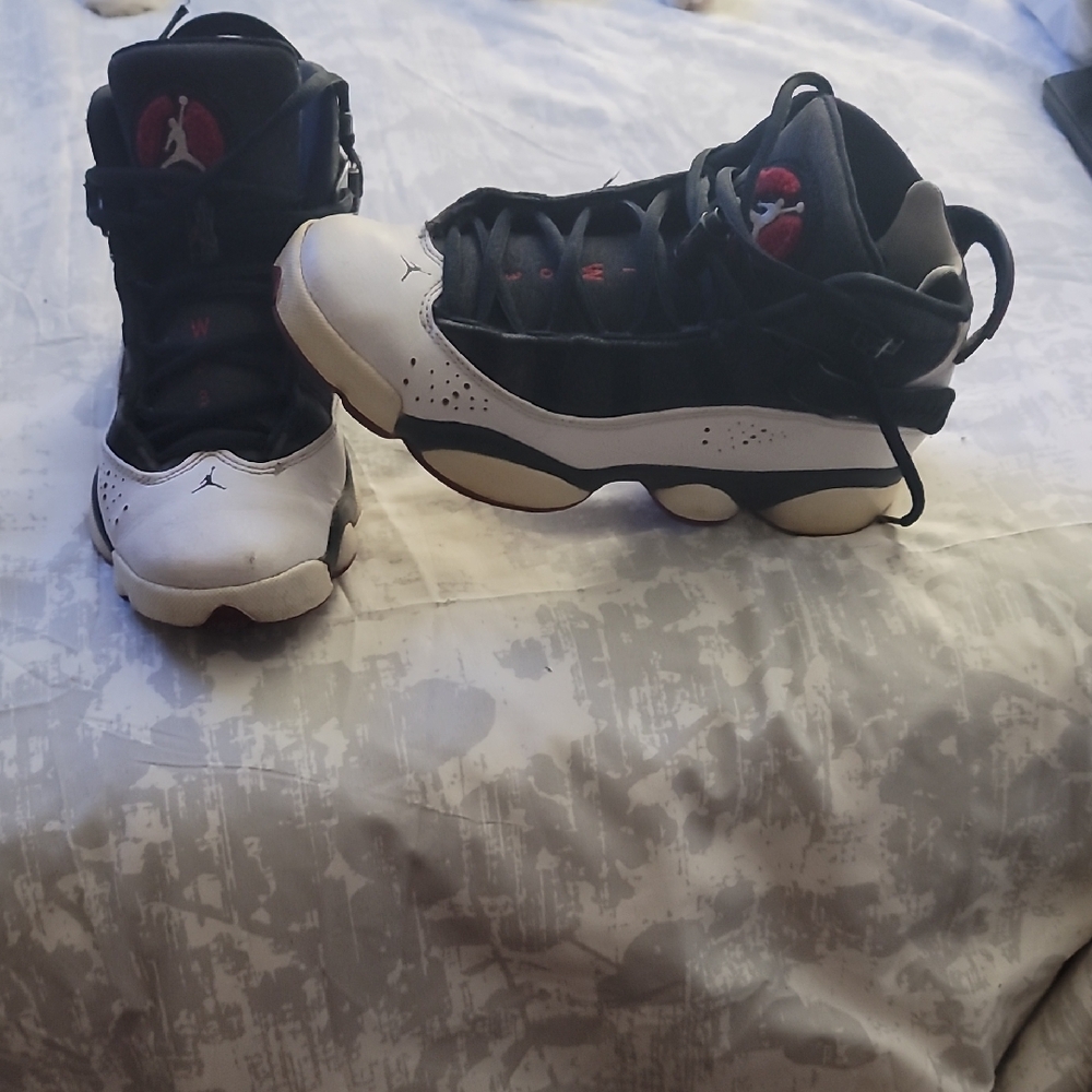 Jordan Black and White Sneakers